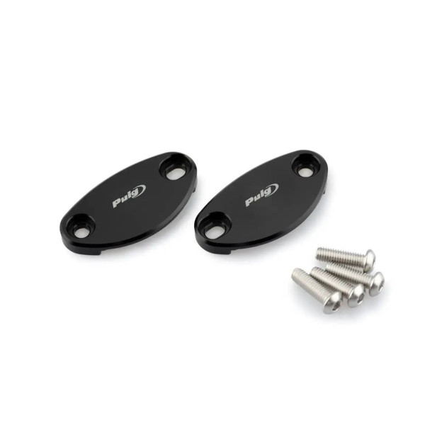 Puig Puig aluminium mirror caps | black | kawasaki zx-10r 2016>2019